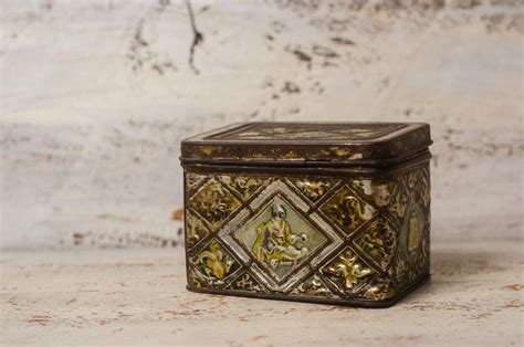 decorated metal box|empty decorative boxes.